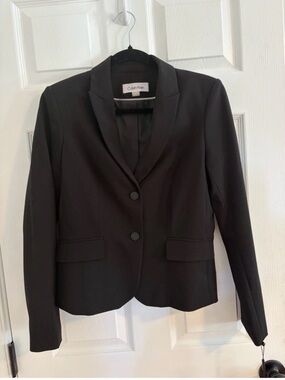 NWT Calvin Klein Black Blazer Jacket Size 4